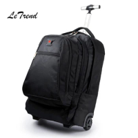 New Business Rolling Luggage Computer 20 Inch Backpack Shoulder Travel Bag Casters Trolley Carry On Wheels School Bag