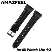 15pcs Leather Strap for Xiaomi Mi Watch Lite 2 Bracelet Comfortable Watch Strap Band for Redmi Watch 2 Lite Correa Accessories