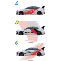 RALLY ART THE SPIRIT OF COMPETITION PROTON MITSUBISHI LANCER INSPIRA SATRIA WIRA MIVEC MMC BODY STIC