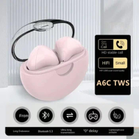 A6C True Wireless Bluetooth Headset Binaural Small In Ear Buds Sports Stereo Bass TWS Earbuds Newest Sports Earbuds for phones