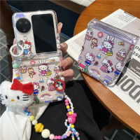 Phone Case For OPPO Find N2 N3 Flip VIVO X Flip Cute SANRIO Hellokitty Pochacco Disney Edge Back Cover
