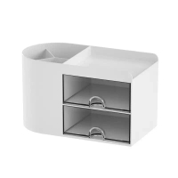 2025 Multifunctional Student Storage Box Pen Holder Desktop Drawer Organizer Dormitory Desk Statione