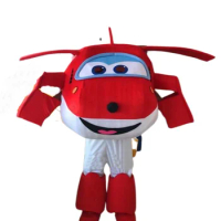 Super Fly Man Mascotter Super Wings Mascot Costume Transformers Fancy Dress Suit Cartoon Masks Party Chase Cosplay Costume Prop