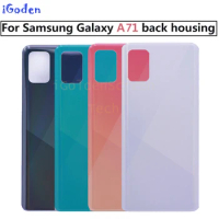 For SAMSUNG Galaxy A71 Back Battery Cover Door Rear Glass Housing Case For SAMSUNG A71 A715F/DS, SM-A715F/DSN ; SM-A715F/DSM
