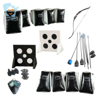 10 Person Inflatable Archery War Game Foam Arrow Bow Target Set Inflatable Bunkers Archery