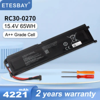 ETESBAY RC30-0270 Laptop Battery For Razer Blade 15 Base Stealth 2018 Series Notebook RZ09-03006 RZ09-0270 4221mAh 65WH