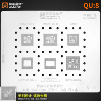 BGA Reballing Solder Template Stencil For Snapdragon 855 865 SM8150CPU Xiaomi 9/10 BlackShark 2 Helo/2/3pro/4 CPU MQ:3 QU5