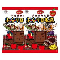 其他品牌 - 日本進口不二家蘋果可哥濃郁巧克力千層酥派夾心餅乾曲奇休閒零食