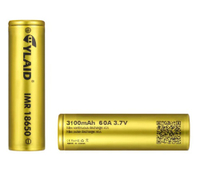 NEW 2x Cylaid Gold 18650 3100mah Legit 60a (1Pair) Battery