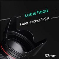62mm Camera Lens Lotus Hood for Nikon 85mmf/1.8d Canon Tamron Sigma Pentax Olympus Sony Lens Accessories Thread Mounth Hood