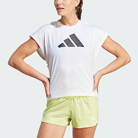 Adidas TI Logo T [IM4743] 女 短袖 上衣 亞洲版 運動 訓練 多功能 蝙蝠袖 吸濕排汗 白