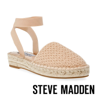 【STEVE MADDEN】MARGIN-C 繞踝草編涼鞋(米杏色)