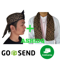 Set Ikat Iket kepala sunda cukin betawi syal batik kantor