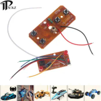 4CH RC Remote Control 27MHz Circuit PCB Transmitter + Receiver Board For RC Car Remote Control Toys Parts Remote Control Module