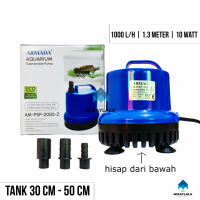 Pompa FIlter Celup Armada PSP Hidroponik dan Mesin Kuras Air Aquarium 1000 L/H - 1.3 METER - 10 WATT
