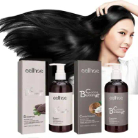 100ml Coconut Shampoo Hair Dye Coloring Nourishing Hair Cleansing Shampoo Hair Darkening Scalp Hair Shampoo Care Care Tool B6D7