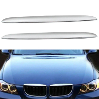 Bộ 2 thanh nẹp trước cho cản capo xe BMW 3 Series E90/E91 (325i, 330i, 328i), sơn mạ crôm