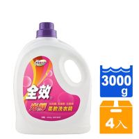 毛寶 全效光鮮 柔軟洗衣精 3000g(4入)/箱【康鄰超市】