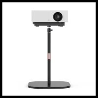 Projector Support Stand Monitor Stand Round Base Metal 25-40cm Adjustable Height Desk Mount Stand for DSLR Film Video