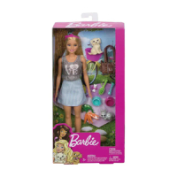 【MATTEL 美泰兒】芭比可愛寵物組合