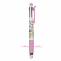 asdfkitty*日本製 san-x角落生物SARASA 4色原子筆+自動鉛筆-正版商品