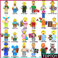 ของเล่นตุ๊กตาบล็อคตัวต่อ, DIY, ตัวละครในการ์ตูน Bart Simpson และ Abe Simpson, คอลเลกชันตุ๊กตาขนาดเล็