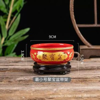 陶瓷家用聚寶盆客廳玄關裝飾品風水聚財香爐開業喬遷擺件