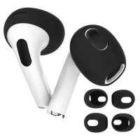 1 Pair Soft Anti Slip Silicone Ear Cover For AirPods 3 Earphone Protective Earbuds Eartips Earphone Replacement Accessories