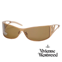 【Vivienne Westwood】英國精品時尚類運動方框系列造型太陽眼鏡(VW59101-金)