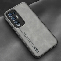 Luxury Magnetic Leather Case For OPPO Reno 5 6 Pro Plus 5G Back Cover Silicone Phone Case For OPPO Find X5 Pro X3 Lite X3 Neo