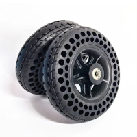 7x1 3/4 Electric Vehicle Front Wheel Non-pneumatic Solid Tire Front Wheels Non-slip Integrated Hub Ebike Parts Accessories