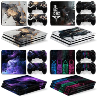 GAMEGENIXX PS4 Pro Skin Sticker Wonderful Design Protective Decal Removable Cover for PS4 Pro Console and 2 Controllers