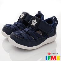 IFME日本健康機能童鞋-透氣休閒鞋水涼鞋款IF20-230812藍(寶寶段)