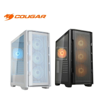 米特3C數位–COUGAR 美洲獅 UNIFACE RGB 黑色/白色 中塔電腦機殼