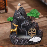 Original Tempat Hio Dupa Estetik Ornamen Pajangan Pembakar Dupa Asap Bawah Arus Balik