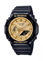 Casio Casio G-Shock Gold Dial Black Resin Strap Men Watch GA-2100GB-1ADR