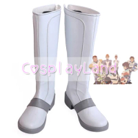 Voltron Legendary Defender Season 8 Cosplay Boots Shoes White Men Shoes Costume Customized Accessories Halloween Party Shoes
