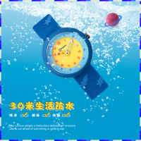 Korean Style Cute Ice Cream Dial Design with Quartz Children's Watch Soft Silicone Waterproof Glow for Boys and Girls Watch