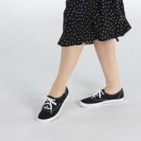 【Keds】CHAMPION 品牌經典綁帶休閒鞋-黑(9191W110001)