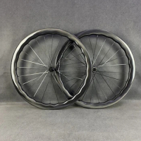 700C Road Disc Brake Carbon Fiber Bicycle 4540 Wheelset UD Glossy Finish With Clincher/Tubular/Tubeless NOVATEC Hub Optional