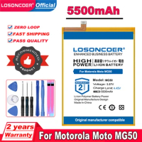 LOSONCOER 5500mAh MC50 Battery For Motorola Moto MG50 For Lenovo K12 Pro XT2091-7 Phone For Motorola Moto G9 PLUS G9+