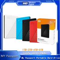 Western Digital WD 5TB My Passport Portable External Hard Drive HDD USB 3.0 4TB 2TB 1TB With Backup Software Password Protection