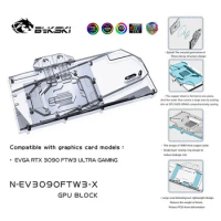 Bykski N-EV3090FTW3-X PC water cooling Radiator GPU cooler video Graphics Card Water Block for EVGA RTX3090 rtx 3080 FTW3 ULTRA