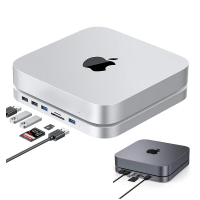 [2美國直購] Elecife USB-C 集線器 擴展塢 硬碟盒 適用Mac Mini M1 銀/灰 B08LTG15KV
