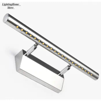 Waterproof 5W LED Stainless Steel Mirror Lamp Rotatable Super Bright SMD5050 LED Light for Bathroom Cabinet with Switch