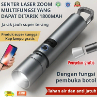 ✨【Produk super tunggal Kap lampu gratis】✨Senter Laser Zoom Multifungsi yang Dapat Ditarik 1800mah/Se