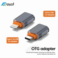 Type C To USB 3.0 OTG Adapter Lightning Male To USB 3.0 Converter for iPhone 14 13 12 11 Pro iPad USB To Type C OTG Connector