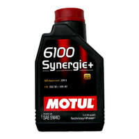 MOTUL 6100 Synnergie+ 5W40 A3/B4 合成機油【APP下單最高22%點數回饋】