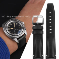 Vintage leather watch strap for Longines classic replica series L2.838 Czech Air Force 1935 pilot men's bracelet 22mm wristband