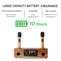 HIFI Bluetooth Speakers Home Theater Computer Subwoofer Karaoke System Audio Wireless Microphone All-in-one Machine Rechargeable